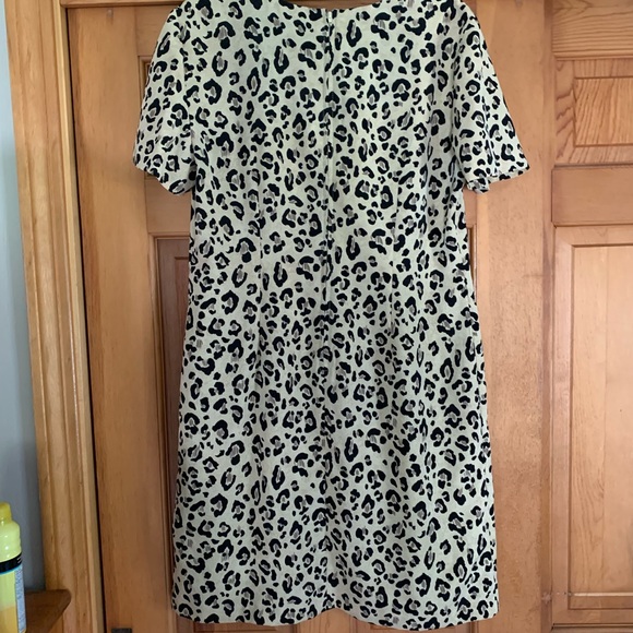 Leopard Print Dress, Petite - Picture 2 of 3